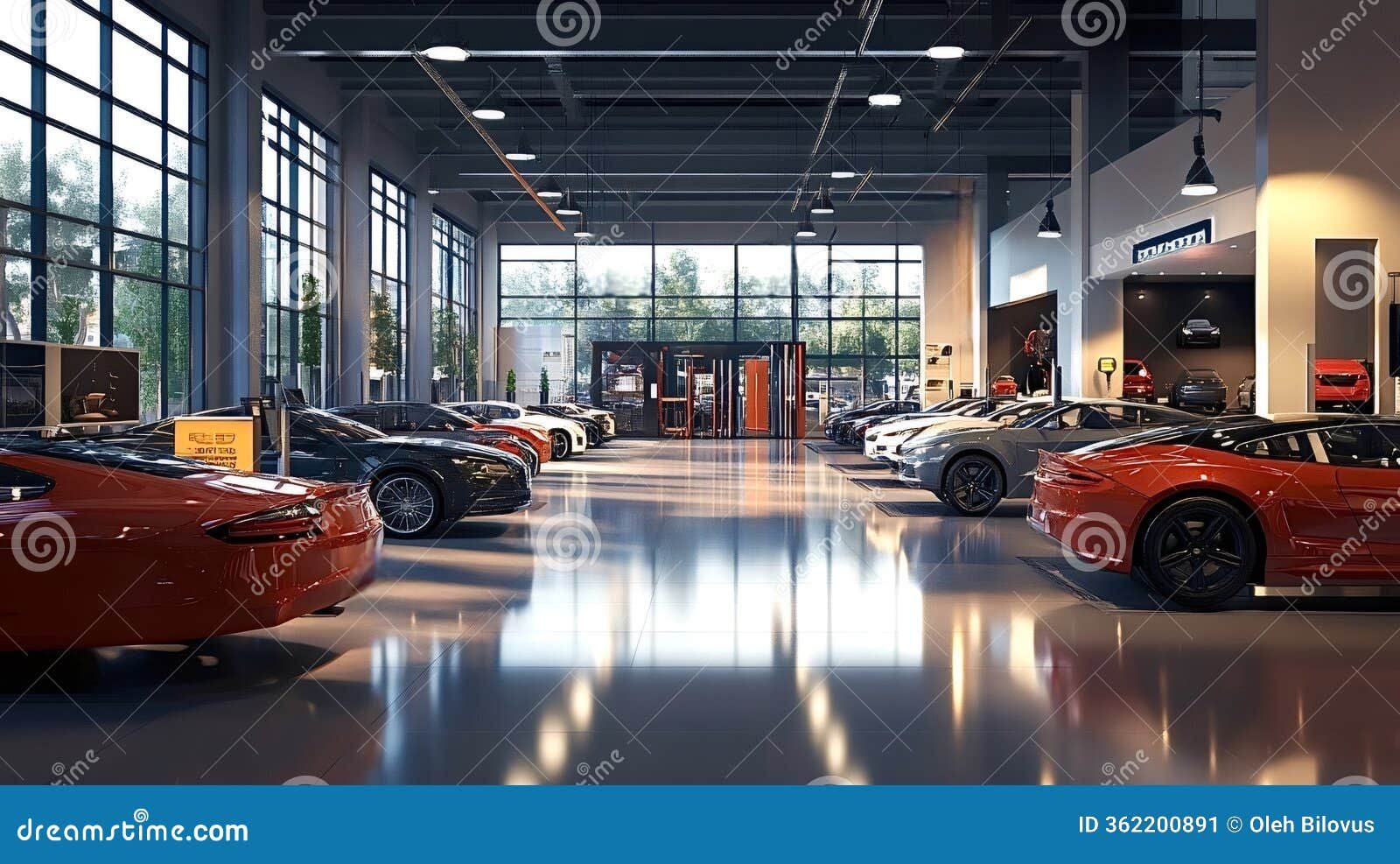 Car dealership showroom and inventory management