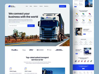 LogiTrack — Logistics SaaS platform screenshot