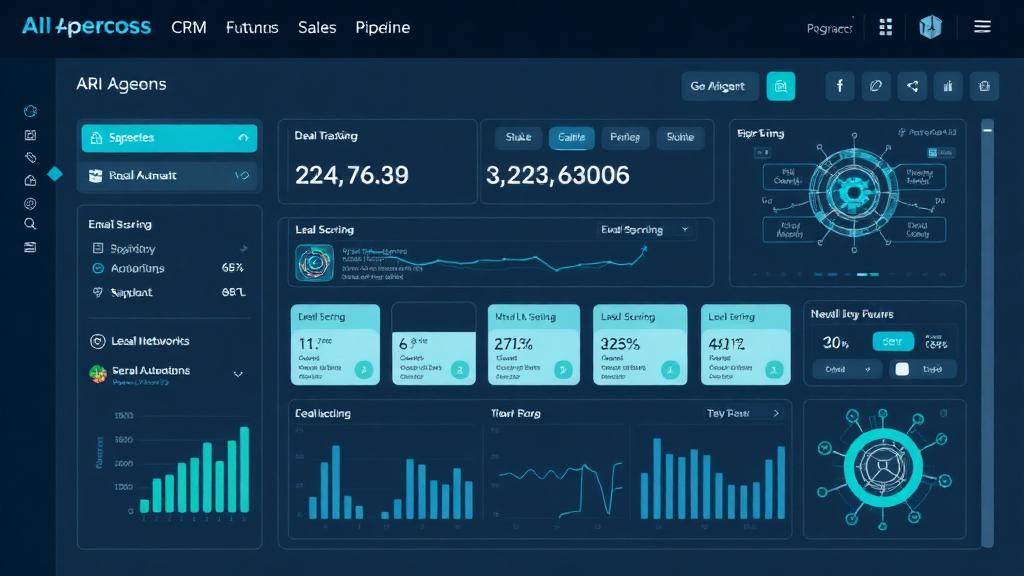 Captura de tela da plataforma CRM com IA DealStack