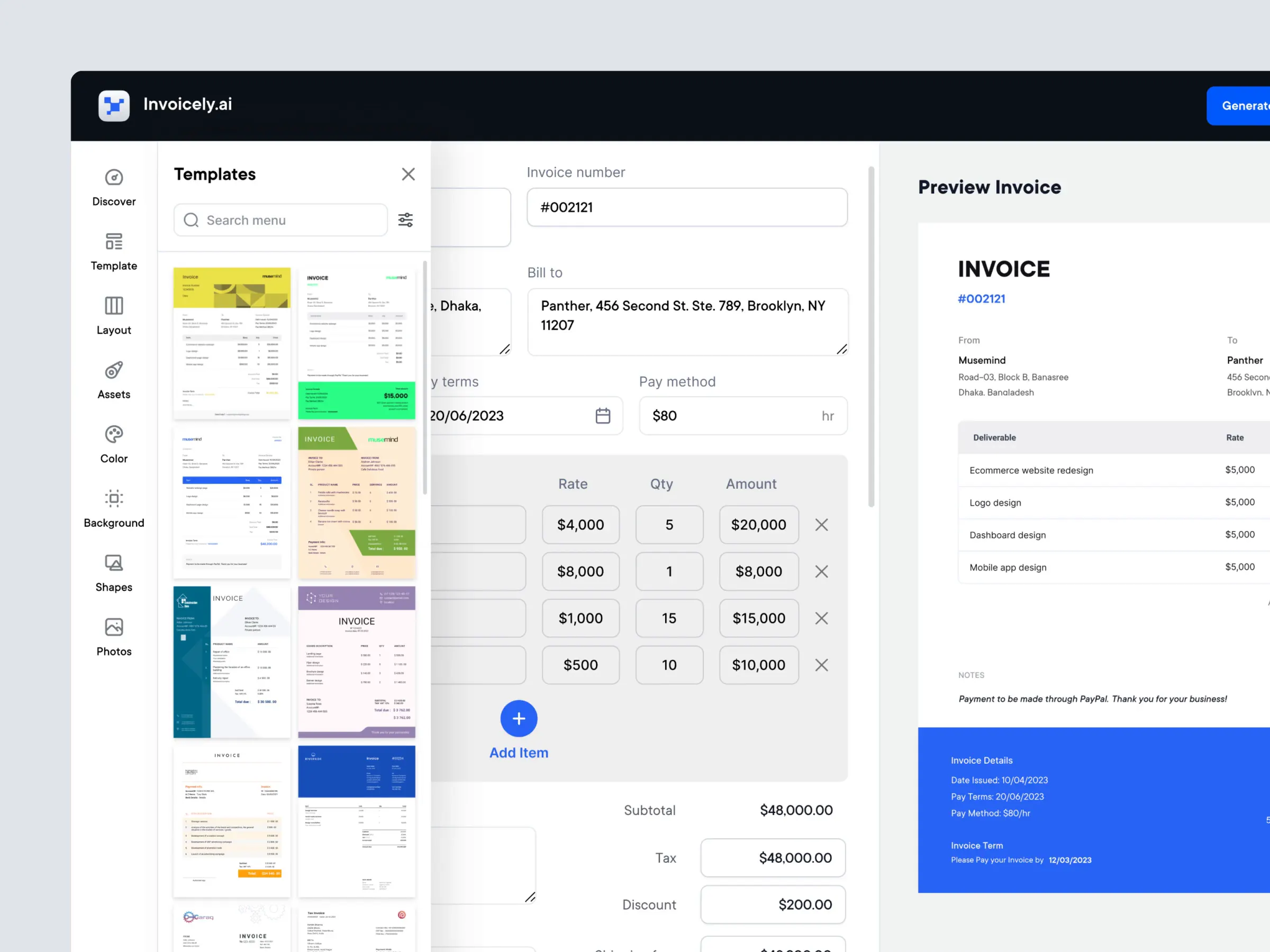 Captura de tela da plataforma SaaS de faturamento FacturaPRO