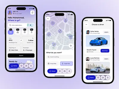 Captura de tela da plataforma RideGo — Aplicativo de transporte